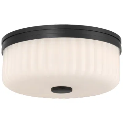 Access Daniella 11" Wide Matte Black Led Flush Mount