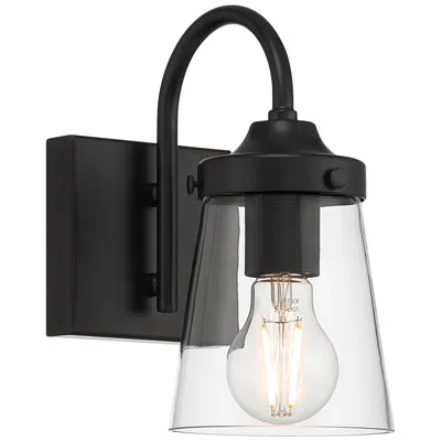 Access Dickens 9.5" High Black Wall Sconce