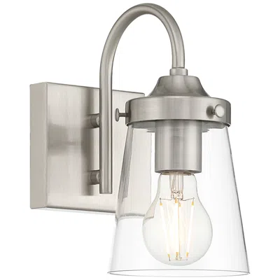 Access Dickens 9.5" High Brushed Steel Wall Sconce