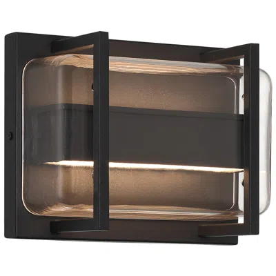 Access Dillon 6.5" High Black Bi.directional Outdoor Led Wall Mount