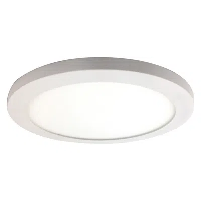 Access Disc 9 1/2" Wide Brushed Steel Round Led Ceiling Light