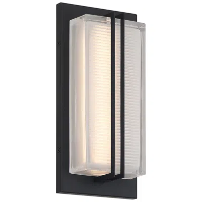Access Driftwood 13" High Black Led Wall Sconce