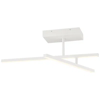 Access Duo 26 1/2" Wide Matte White Led Track Ceiling Light