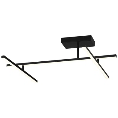 Access Duo - Adjustable Led Semi-flush, Track - Matte Black - 29 W