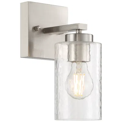 Access Ellie 9.5" High Brushed Steel Wall Sconce
