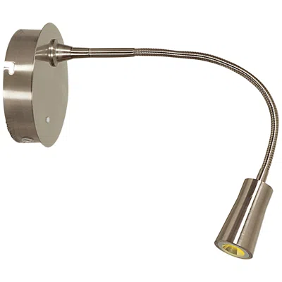 Access Epiphanie Brushed Steel Modern Gooseneck Arm Led Wall Lamp