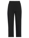 Access Fashion Woman Pants Black Size S Recycled Polyester, Polyester, Viscose, Elastane In Black