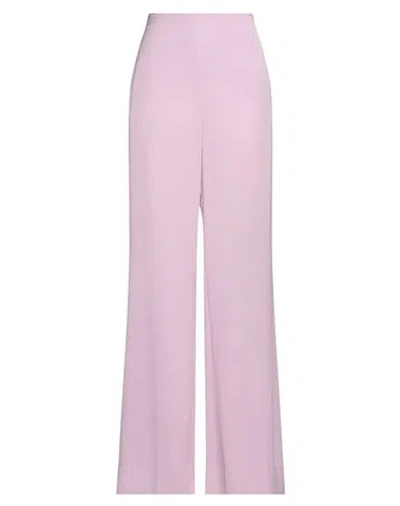 Access Fashion Woman Pants Lilac Size L Polyester In Purple