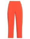 Access Fashion Woman Pants Orange Size M Recycled Polyester, Polyester, Viscose, Elastane