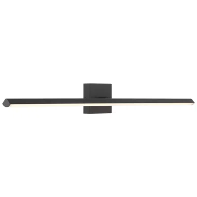 Access Float 36" Wide Matte Black Adjustable Led Vanity Bath Light