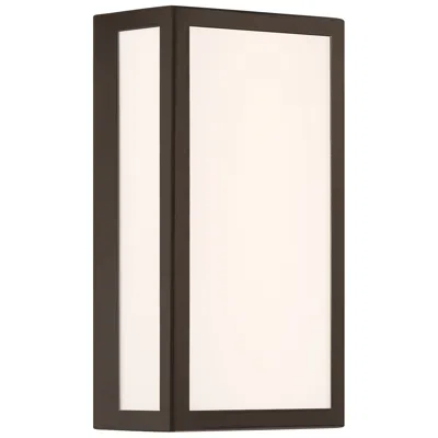 Access Geo Dual Voltage 12" High Black Led Outdoor Wall Light