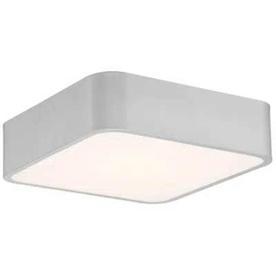 Access Granada 12" Wide Satin 3cct Led Flush Mount In White