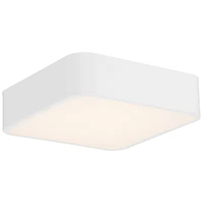Access Granada 12" Wide White Metal Square Led Ceiling Light