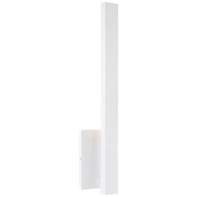 Access Haus 21" High White Metal Led Wall Sconce