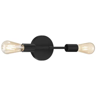Access Iconic - 2-light Led Wall Sconce - Matte Black Finish