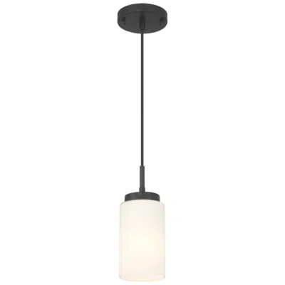 Access Iris 4" Wide Matte Black Pendant