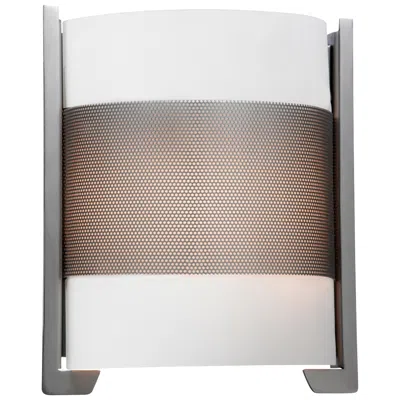 Access Iron - Wall Sconce - E26 Incandescent - Bronze Finish - Opal Glass