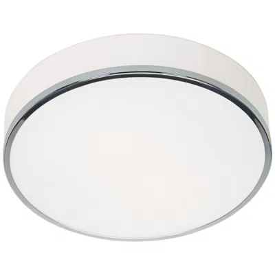 Access Lighting Aero 12 1/2" Chrome And Opal Glass Led Ceiling Light