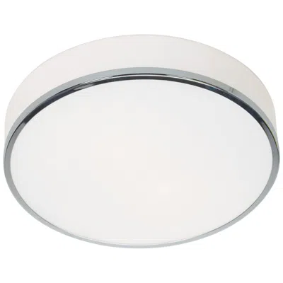 Access Lighting Aero 12 1/2" Wide Chrome Round Metal Ceiling Light