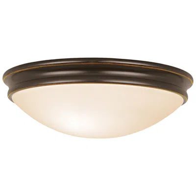 Access Lighting Atom 14" Wide Oil-rubbed Bronze Round Ceiling Light