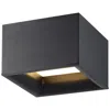 Access Lighting Bloc 7 1/4" Wide Black Square Led Ceiling Light