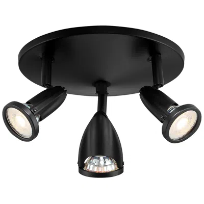 Access Lighting Cobra 10" Black 3-light Adjustable Led Ceiling Light