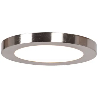 Access Lighting Disc 5 1/2" Wide Brushed Steel Round Led Ceiling Light