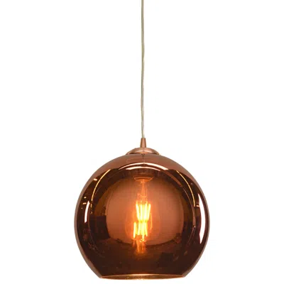 Access Lighting Glow 10" Wide Modern Brushed Copper Glass Mini Pendant