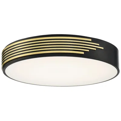 Access Lighting Maestro 21 3/4" Wide Black And Gold Led Ceiling Light