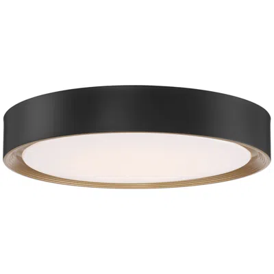 Access Lighting Malaga 19 3/4" Modern Black Round Led Ceiling Light