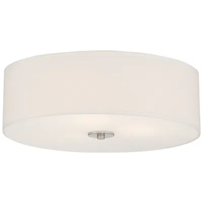 Access Lighting Mid Town 18" Wide Brushed Steel Led Drum Ceiling Light