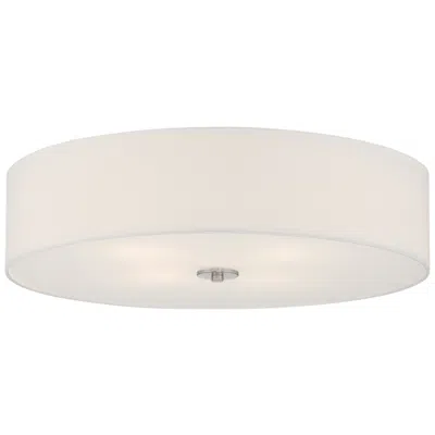 Access Lighting Mid Town 24" Silver And White Led Large Ceiling Light