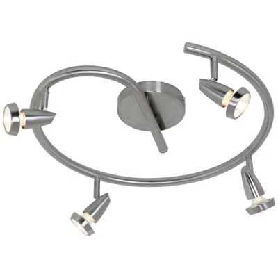 Access Lighting Mirage 18" Wide Brushed Steel 4-light Track Fixture In Silver