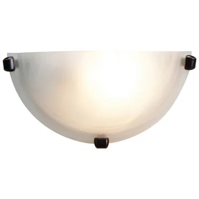 Access Lighting Mona 12" Bronze And Alabaster Glass Led Wall Sconce
