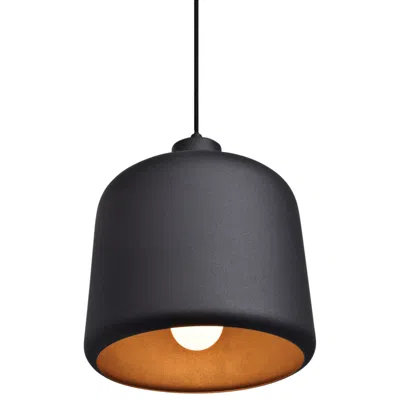 Access Lighting Nostalgia 10" Wide Matte Black Dome Mini Pendant