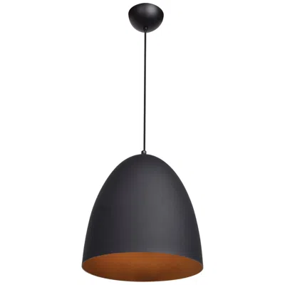Access Lighting Nostalgia 12" Modern Dome Matte Black Mini-pendant