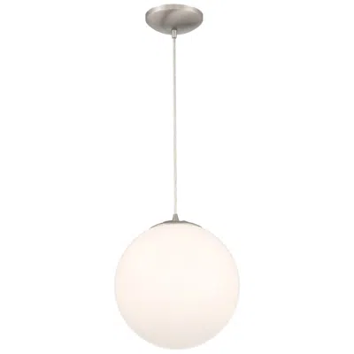 Access Lighting Pearl 10" Small Brushed Steel Pendant