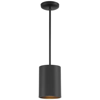 Access Lighting Pilson Xl 6" Wide Matte Black Mini Pendant