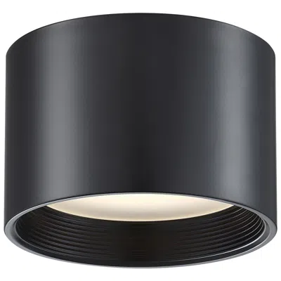 Access Lighting Reel 8" Wide Modern Black Disc Light Flush Mount