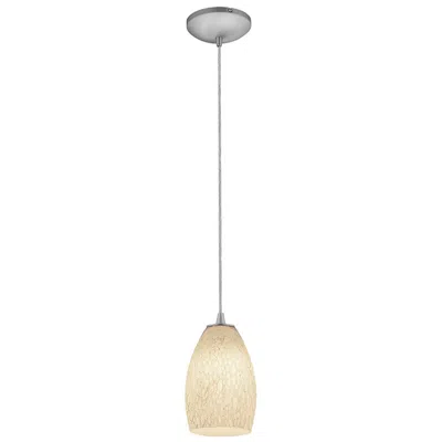 Access Lighting Sydney 5" Wide White Stone Glass Mini Pendant
