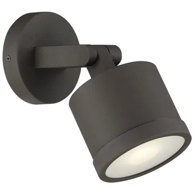 Access Lighting Zone 7.5" Bronze Adjustable Outdoor Wall Spotlight