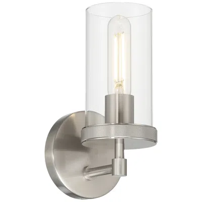 Access Lily 10" High Brushed Steel Wall Sconce