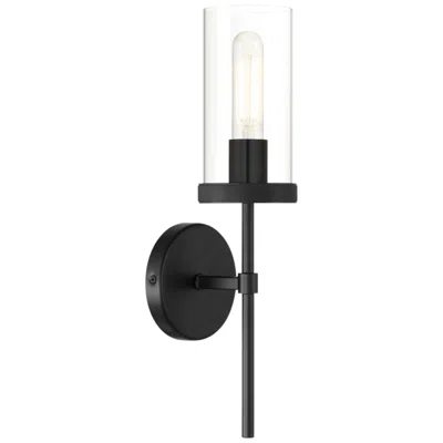 Access Lily 16.5" High Matte Black Wall Sconce