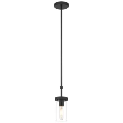 Access Lily 5" Wide Matte Black Pendant