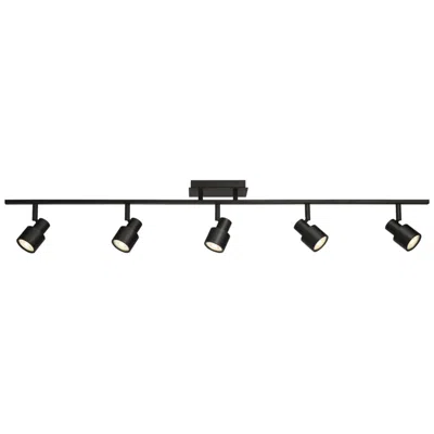 Access Lincoln 5-light Matte Black Adjustable Led Track Fixture