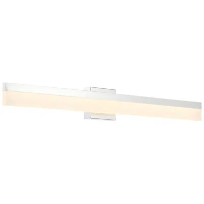 Access Loft 24" Wide Chrome Led Vanity In White