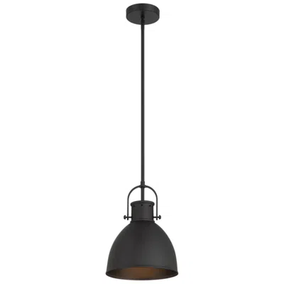 Access London 9" Wide Matte Black Pendant