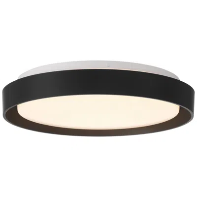 Access Lumea 15.5" Wide Matte Black Led Flush Mount