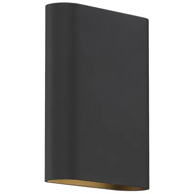 Access Lux 8" High Black Bi-directional 2-light Led Wall Sconce