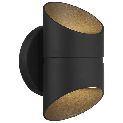 Access Marino 8" High Black 2-light Led Outdoor Wall Light